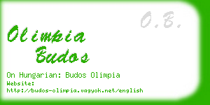 olimpia budos business card